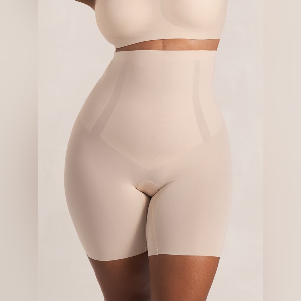 Shapermint High-Waisted Shaper Shorts in Chai Color Size Medium/ Large